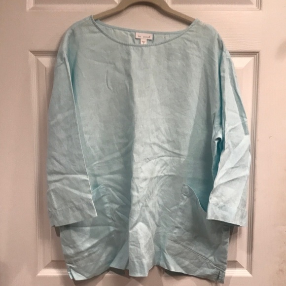 PureJill brand size M linen pullover top - Picture 1 of 5